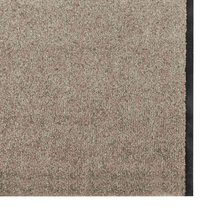 vidaXL Doormat Beige and Black 120 x 400 cm 100% Polyamide