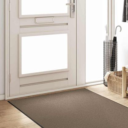 vidaXL Doormat Beige and Black 120 x 400 cm 100% Polyamide