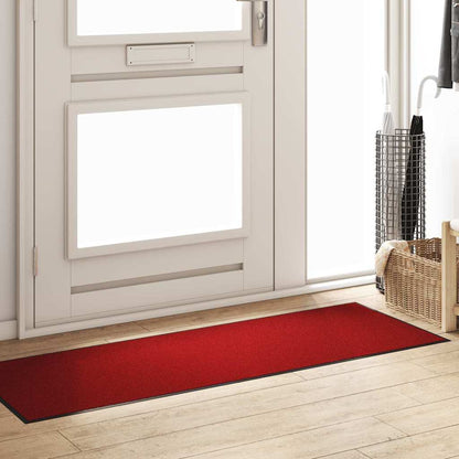 vidaXL Doormat Red and Black 60 x 180 cm 100% Polyamide