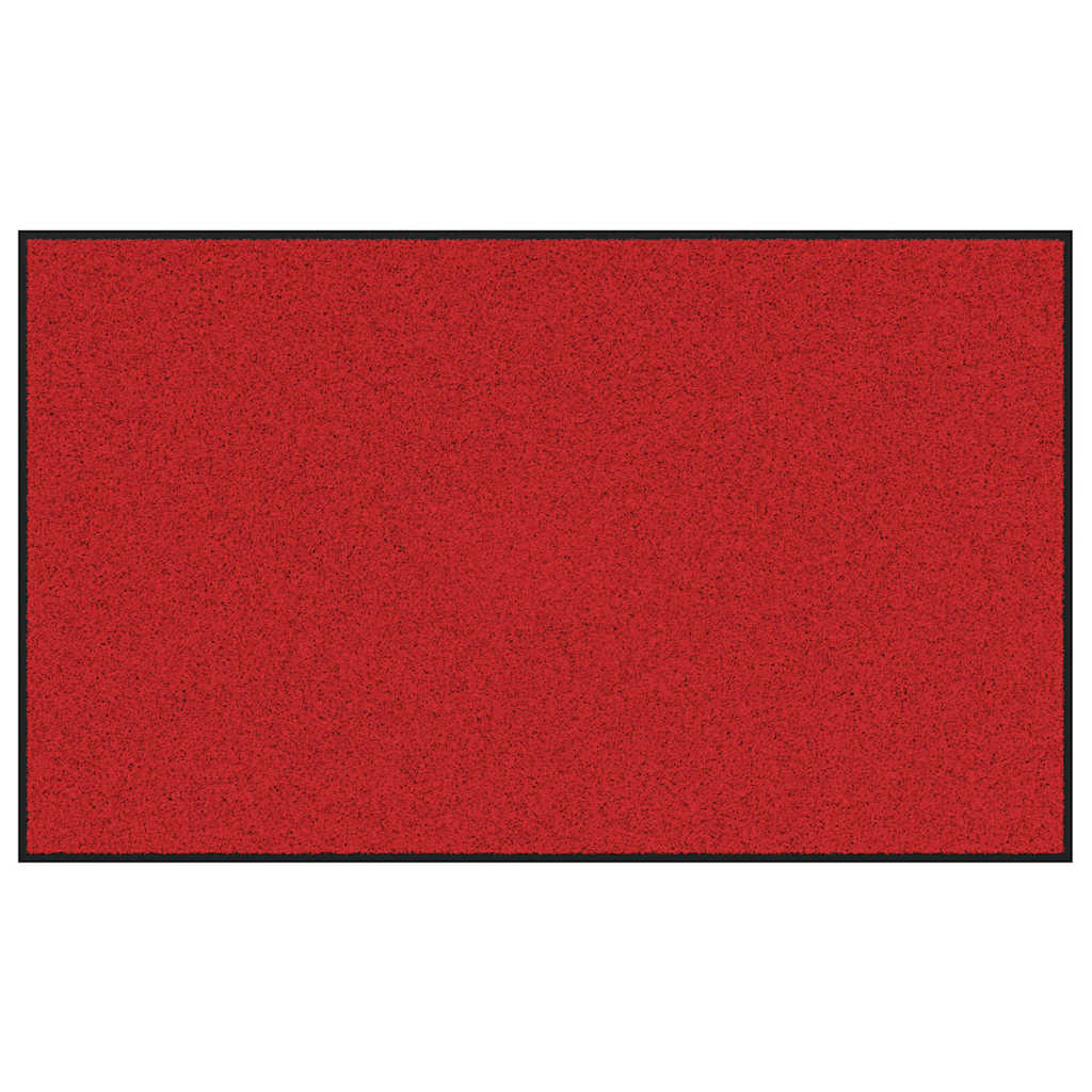 vidaXL Doormat Red and Black 90 x 150 cm 100% Polyamide