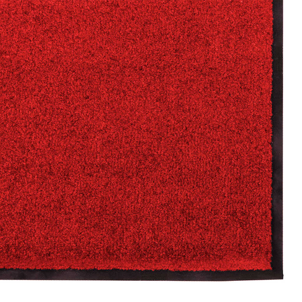 vidaXL Doormat Red and Black 120 x 180 cm 100% Polyamide
