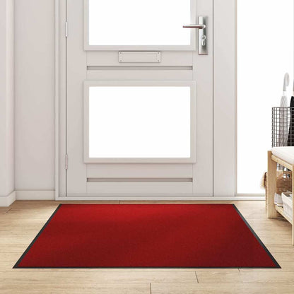 vidaXL Doormat Red and Black 120 x 180 cm 100% Polyamide