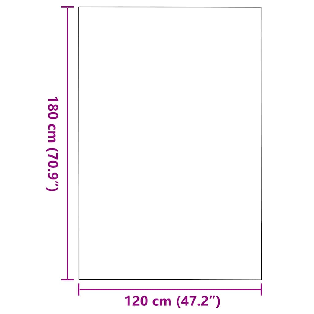 vidaXL Doormat Red and Black 120 x 180 cm 100% Polyamide