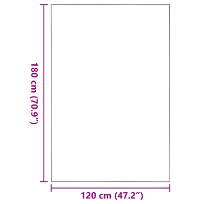 vidaXL Doormat Red and Black 120 x 180 cm 100% Polyamide