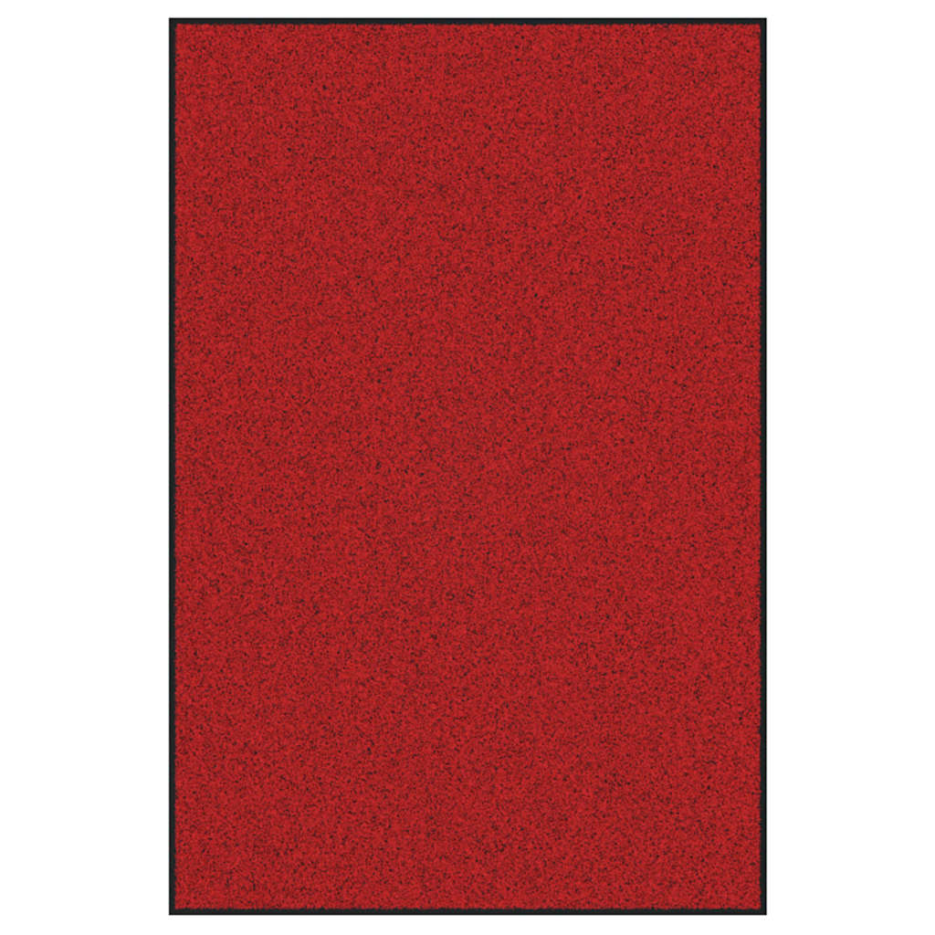 vidaXL Doormat Red and Black 120 x 180 cm 100% Polyamide