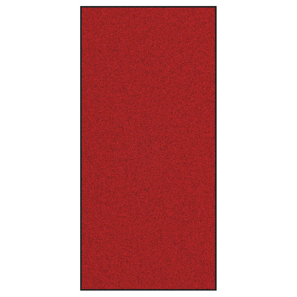 vidaXL Doormat Red and Black 120 x 250 cm 100% Polyamide
