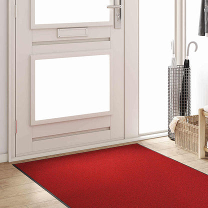vidaXL Doormat Red and Black 120 x 300 cm 100% Polyamide