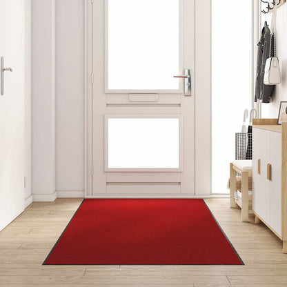 vidaXL Doormat Red and Black 120 x 300 cm 100% Polyamide