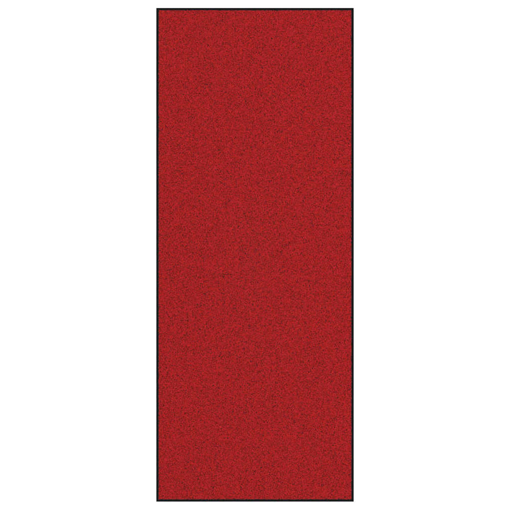 vidaXL Doormat Red and Black 120 x 300 cm 100% Polyamide