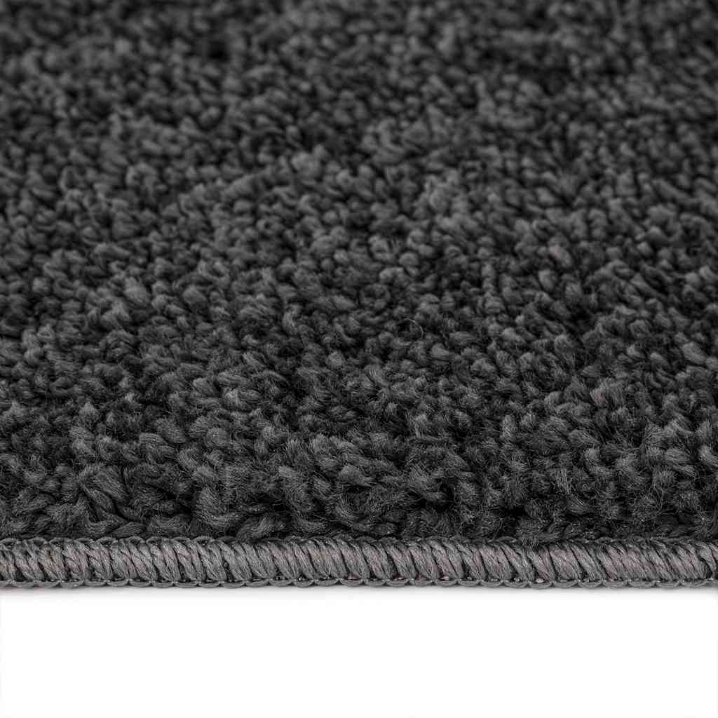 vidaXL Shaggy Rug with Latex Backing Dark Grey 120x120 cm
