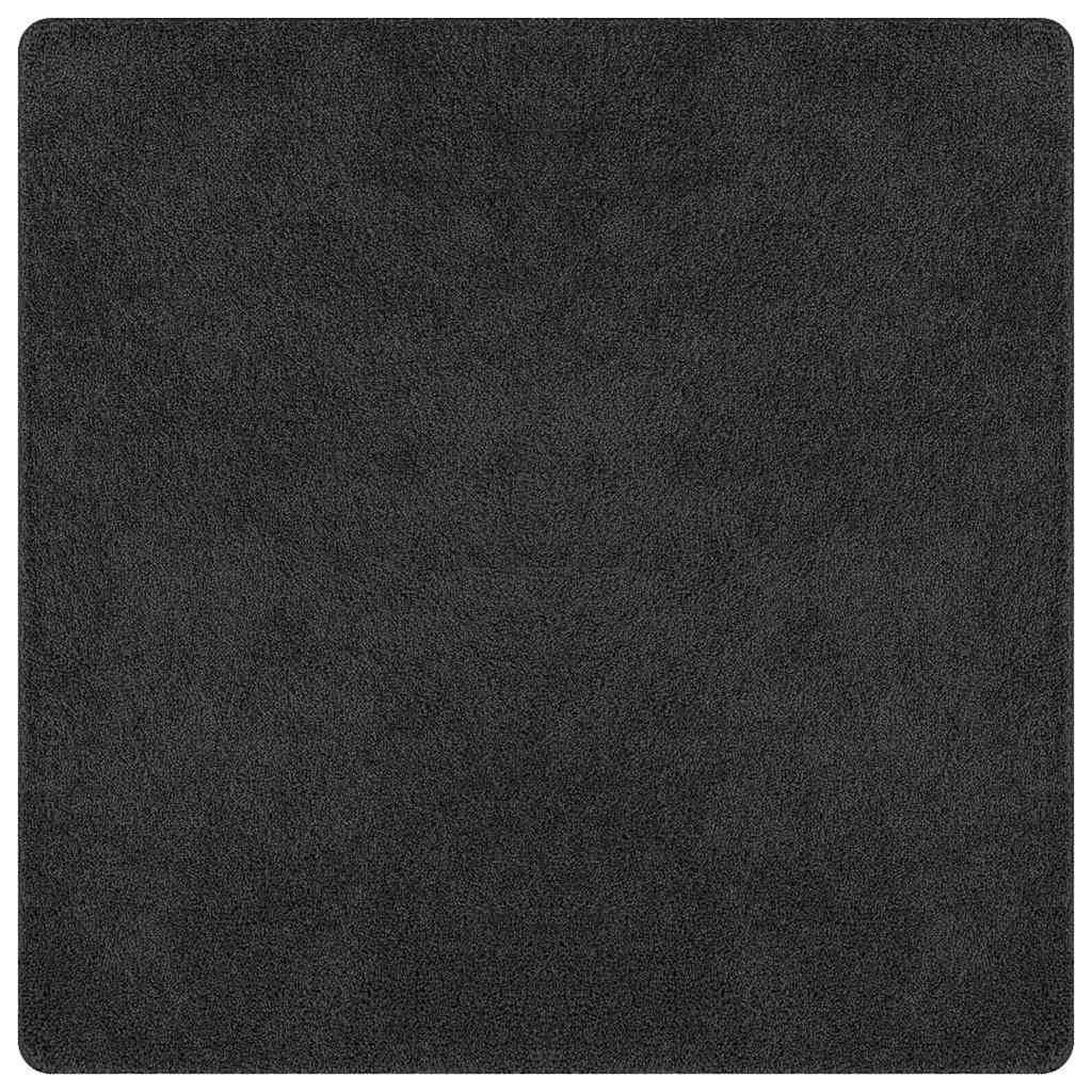 vidaXL Shaggy Rug with Latex Backing Dark Grey 120x120 cm