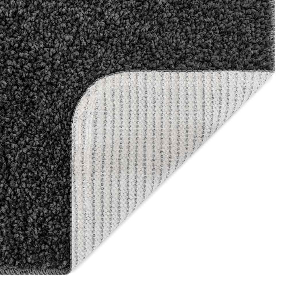 vidaXL Anti-slip Shaggy Rug Dark grey 200 x 200 cm PP