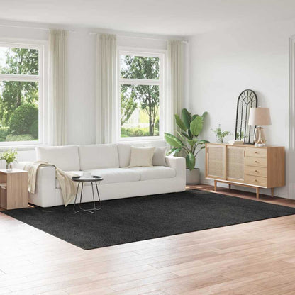 vidaXL Anti-slip Shaggy Rug Dark grey 240 x 340 cm PP