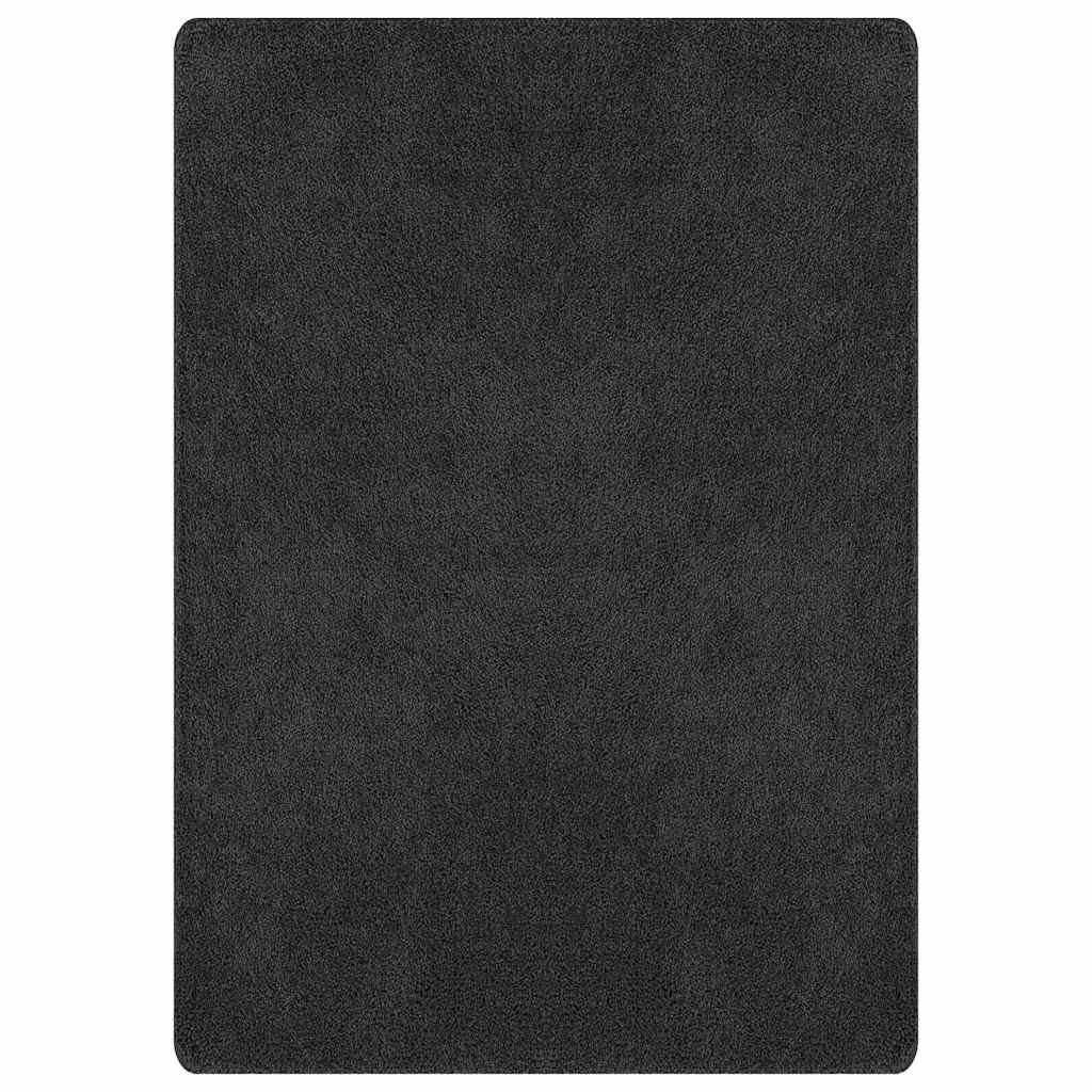vidaXL Anti-slip Shaggy Rug Dark grey 240 x 340 cm PP