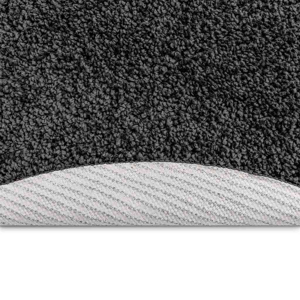 vidaXL Anti-slip Shaggy Rug Dark grey 160 x 160 cm PP