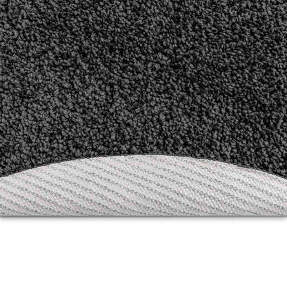 vidaXL Anti-slip Shaggy Rug Dark grey 160 x 160 cm PP