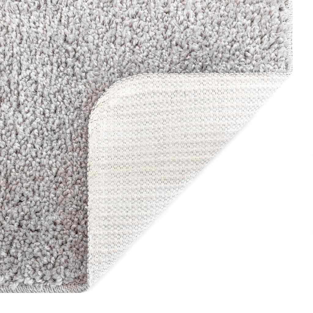 vidaXL Anti-slip Shaggy Rug Grey 120 x 120 cm PP