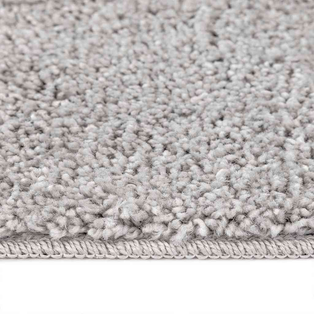 vidaXL Anti-slip Shaggy Rug Grey 120 x 120 cm PP