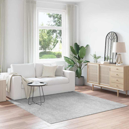 vidaXL Shaggy Rug High Pile Grey 200x200 cm PP