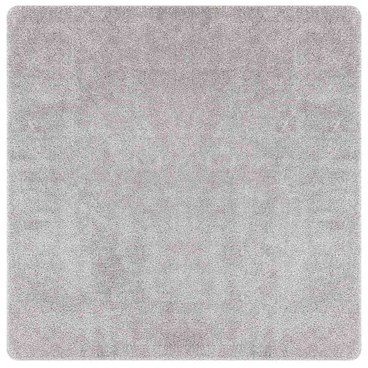 vidaXL Shaggy Rug High Pile Grey 200x200 cm PP