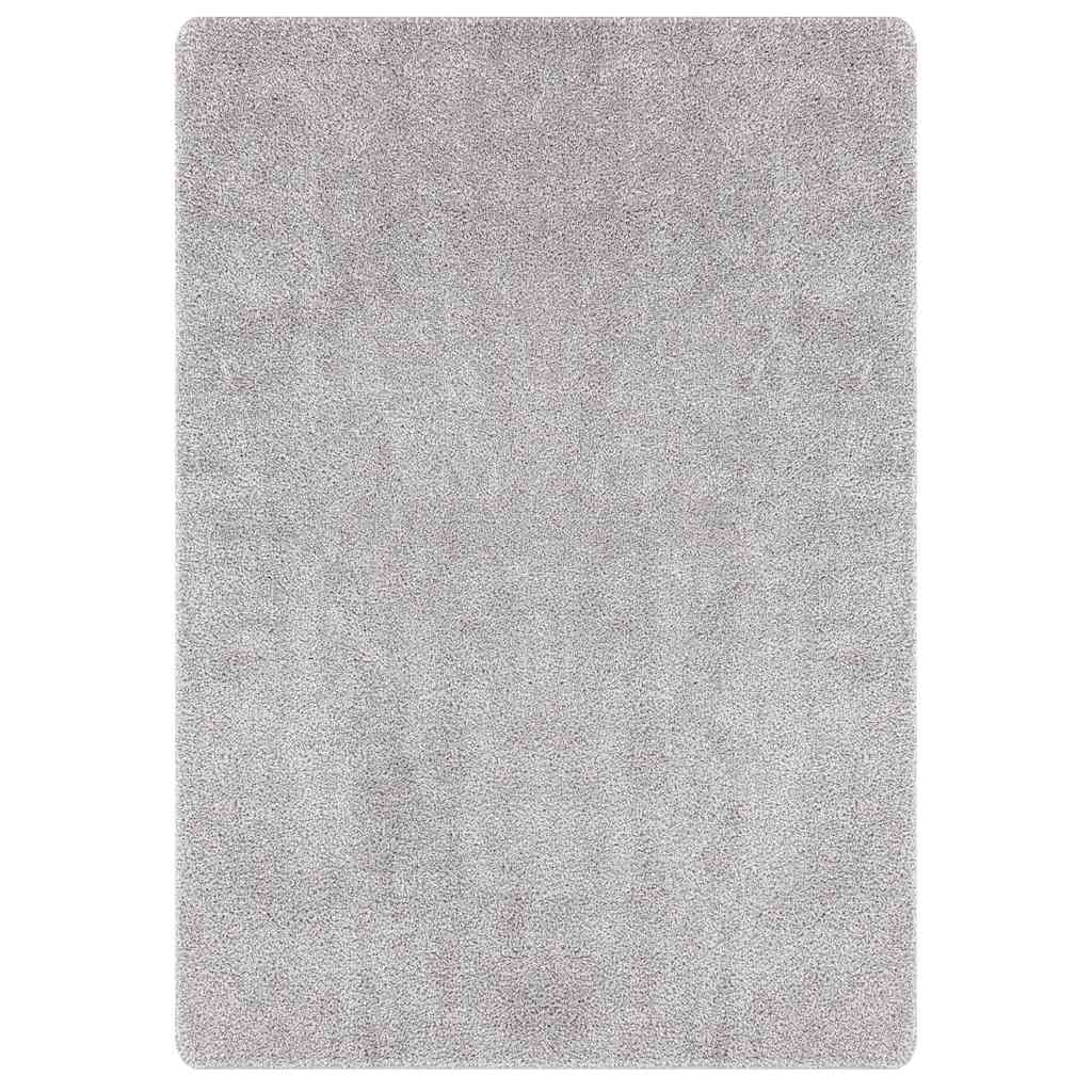 vidaXL Shaggy Rug with Latex Backing Grey 240x340 cm