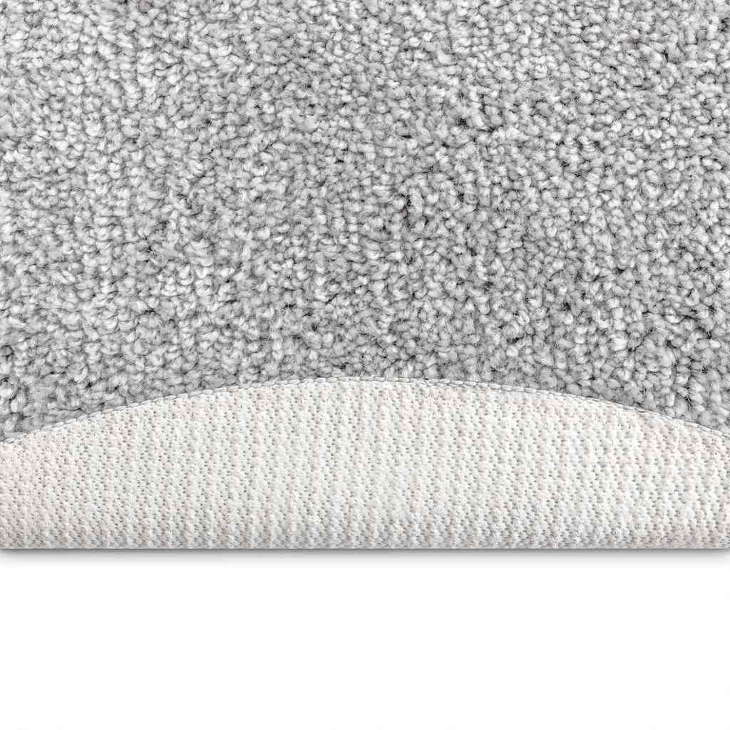 vidaXL Anti-slip Shaggy Rug Grey 90 x 90 cm PP