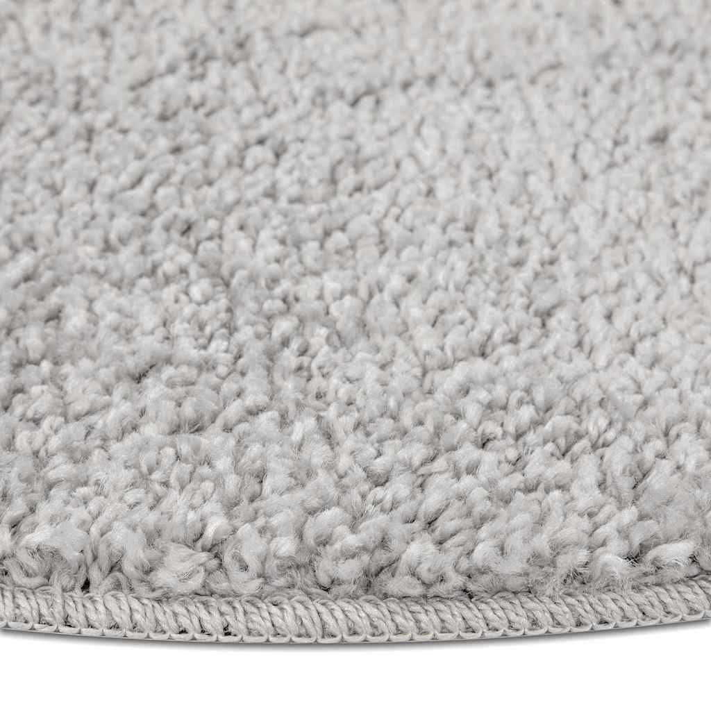 vidaXL Anti-slip Shaggy Rug Grey 90 x 90 cm PP