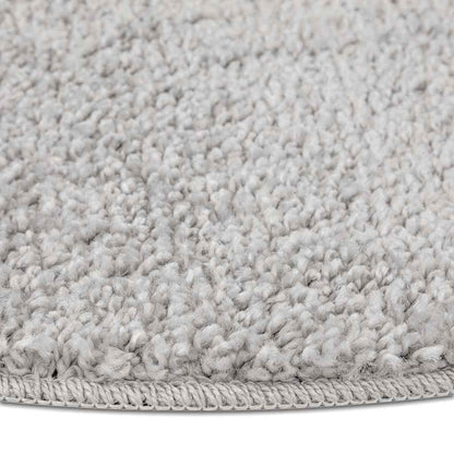 vidaXL Anti-slip Shaggy Rug Grey 90 x 90 cm PP