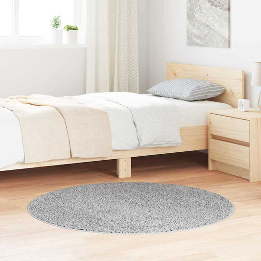 vidaXL Shaggy Rug with Latex Backing Grey ø120 cm