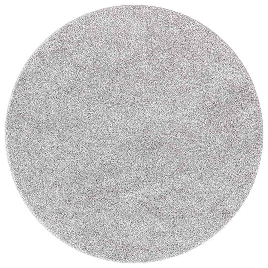 vidaXL Shaggy Rug with Latex Backing Grey ø120 cm