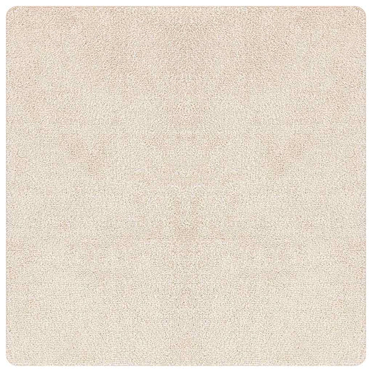 vidaXL Shaggy Rug High Pile Cream 120x120 cm PP