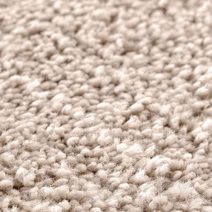 vidaXL Anti-slip Shaggy Rug Cream 120 x 120 cm PP