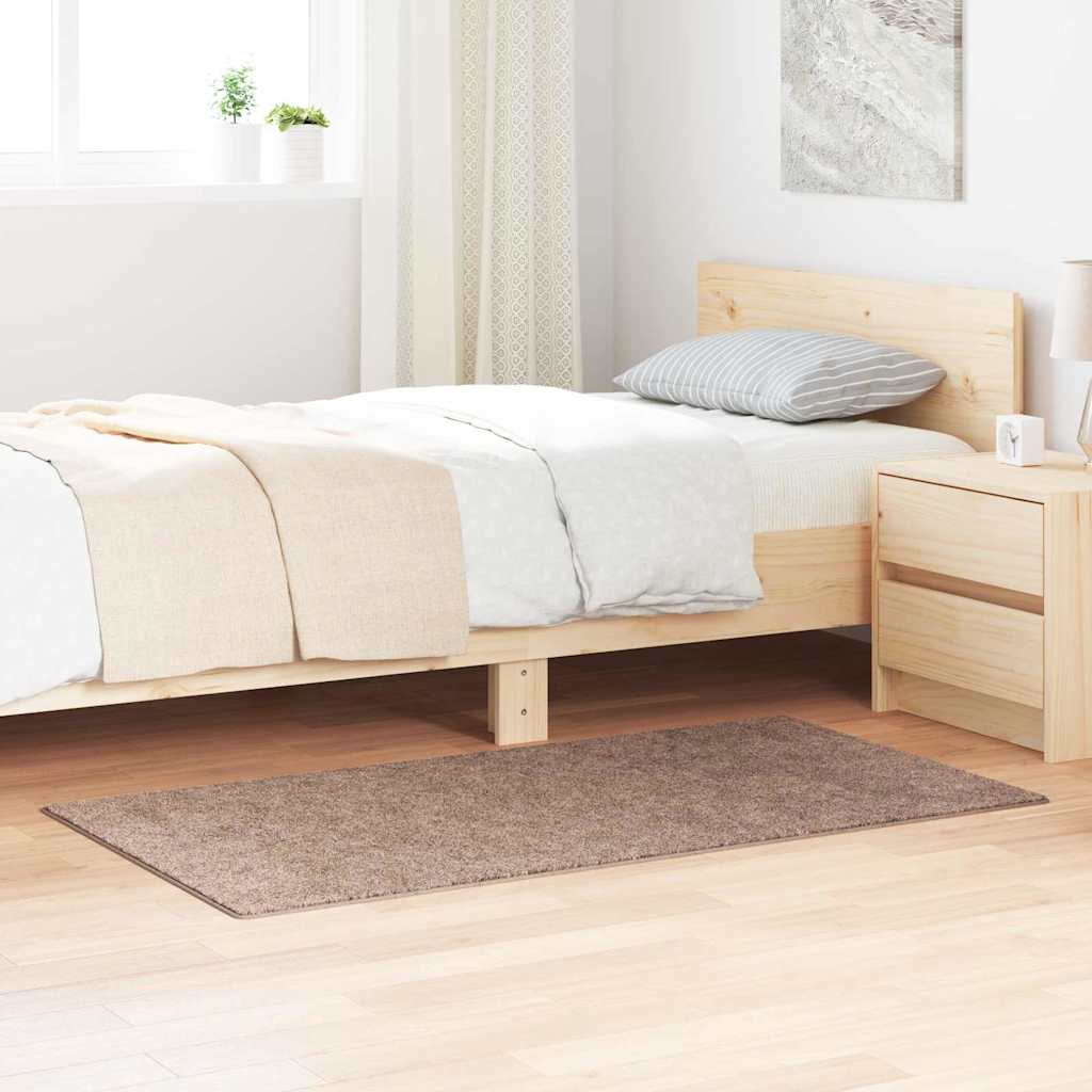 vidaXL Anti-slip Shaggy Rug Brown 80 x 150 cm PP