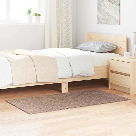 vidaXL Shaggy Rug with Latex Backing Brown 80x150 cm