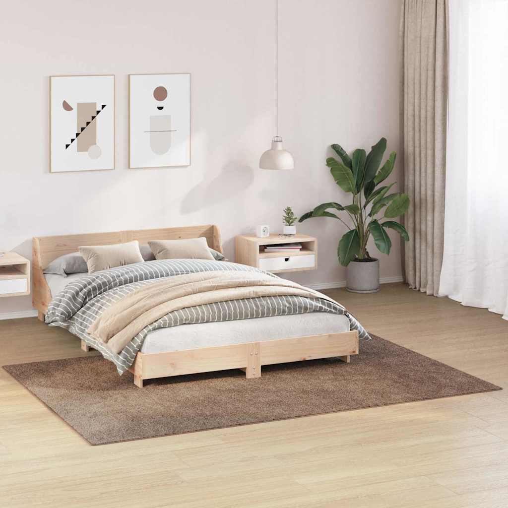 vidaXL Anti-slip Shaggy Rug Brown 160 x 230 cm PP
