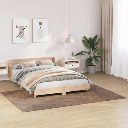 vidaXL Anti-slip Shaggy Rug Brown 160 x 230 cm PP