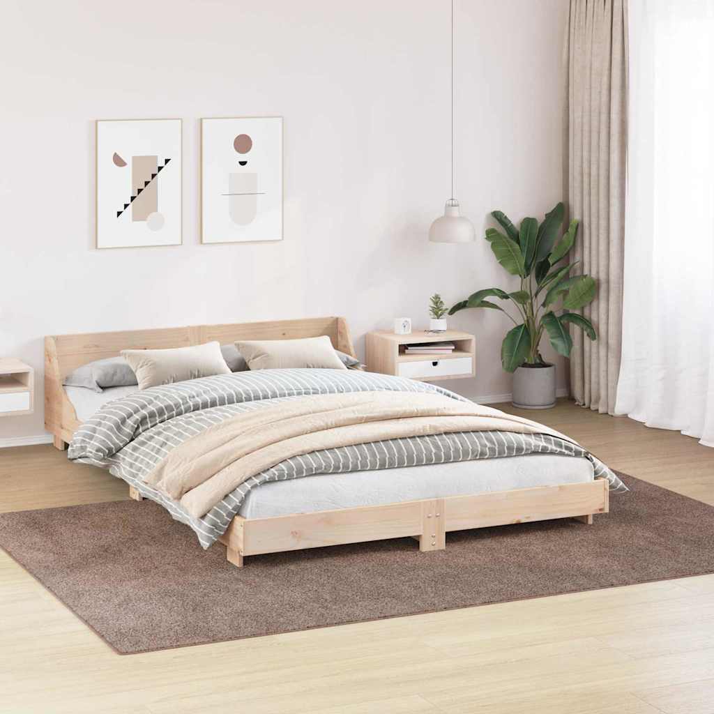 vidaXL Anti-slip Shaggy Rug Brown 200 x 290 cm PP