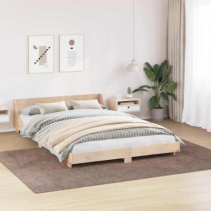 vidaXL Anti-slip Shaggy Rug Brown 200 x 290 cm PP