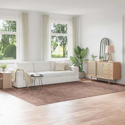 vidaXL Anti-slip Shaggy Rug Brown 240 x 340 cm PP