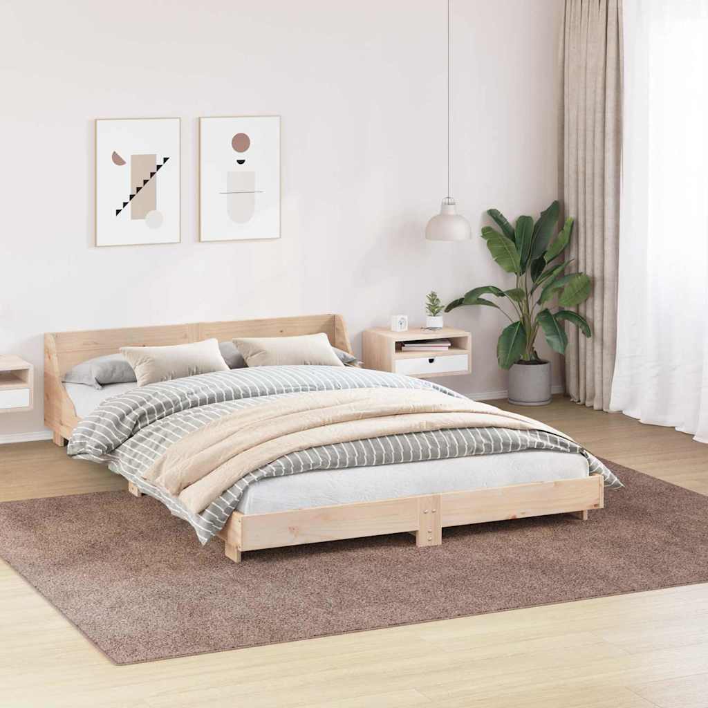 vidaXL Anti-slip Shaggy Rug Brown 240 x 340 cm PP