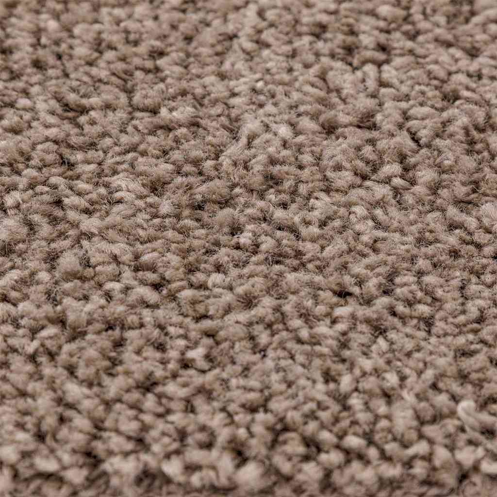 vidaXL Shaggy Rug with Latex Backing Brown ø120 cm