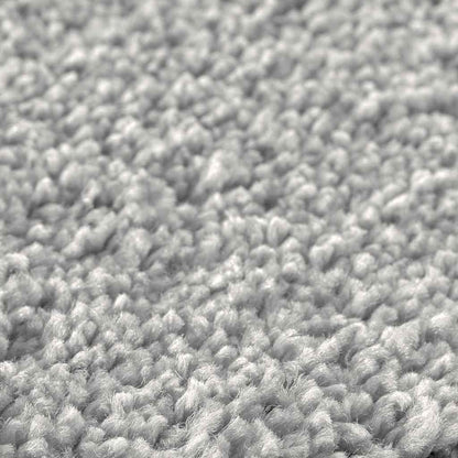 vidaXL Anti-slip Bath Mat with Toilet Cut Grey 50 x 50 cm PP