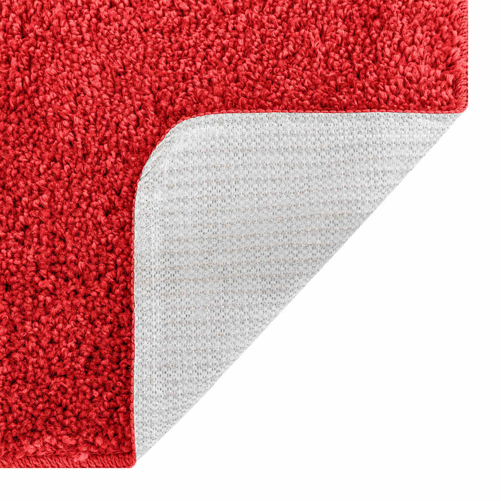 vidaXL Anti-slip Bath Mat with Toilet Cut Red 50 x 50 cm PP