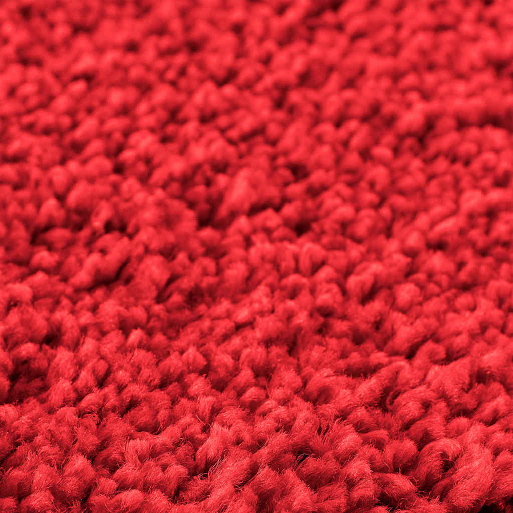 vidaXL Anti-slip Bath Mat with Toilet Cut Red 50 x 50 cm PP