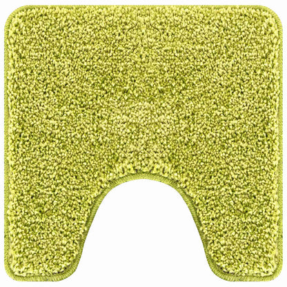 vidaXL Anti-slip Bath Mat with Toilet Cut Green 50 x 50 cm PP