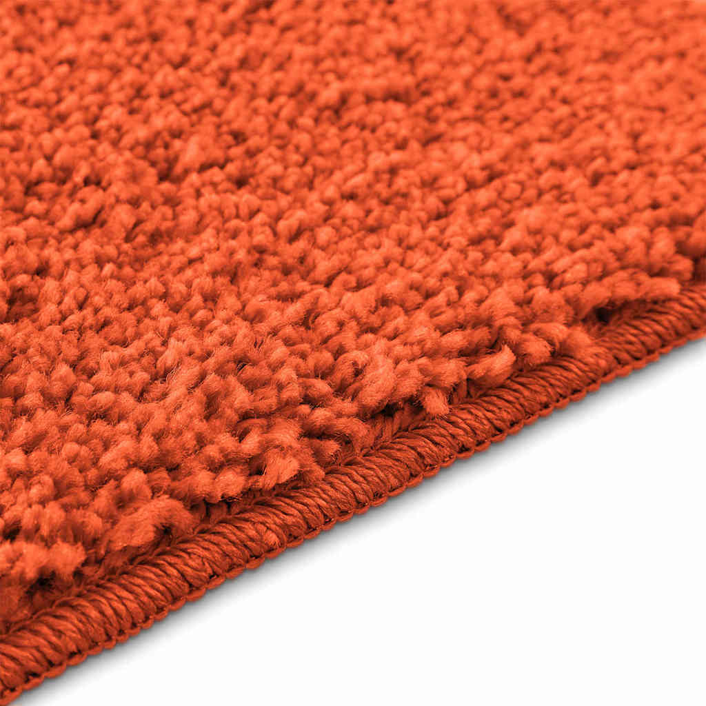 vidaXL Anti-slip Bath Mat with Toilet Cut Orange 50 x 50 cm PP