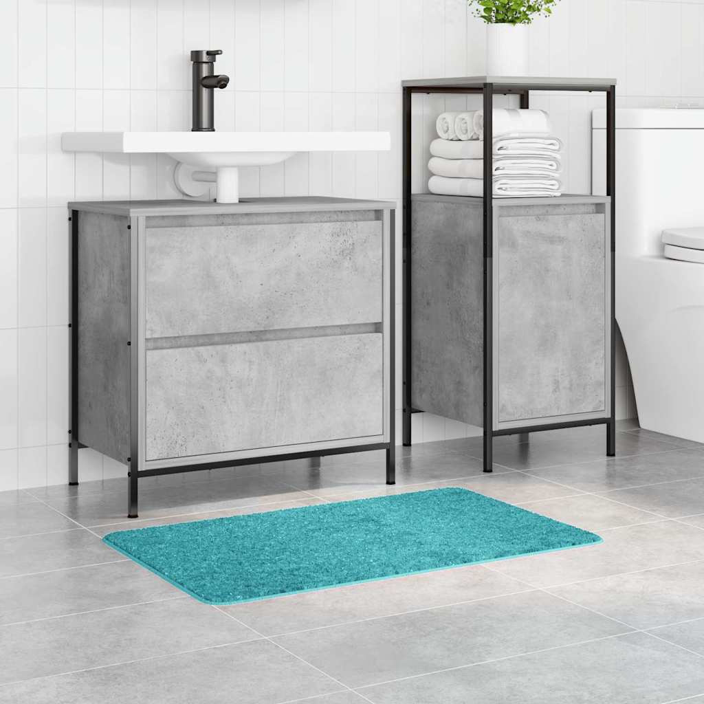 vidaXL Anti-slip Bath Mat Turquoise 50 x 80 cm PP