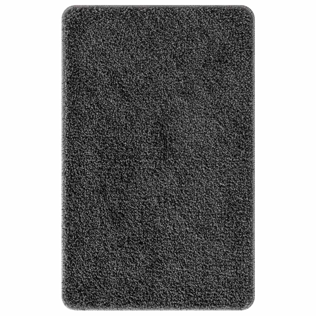 vidaXL Anti-slip Bath Mat Dark grey 60 x 90 cm PP