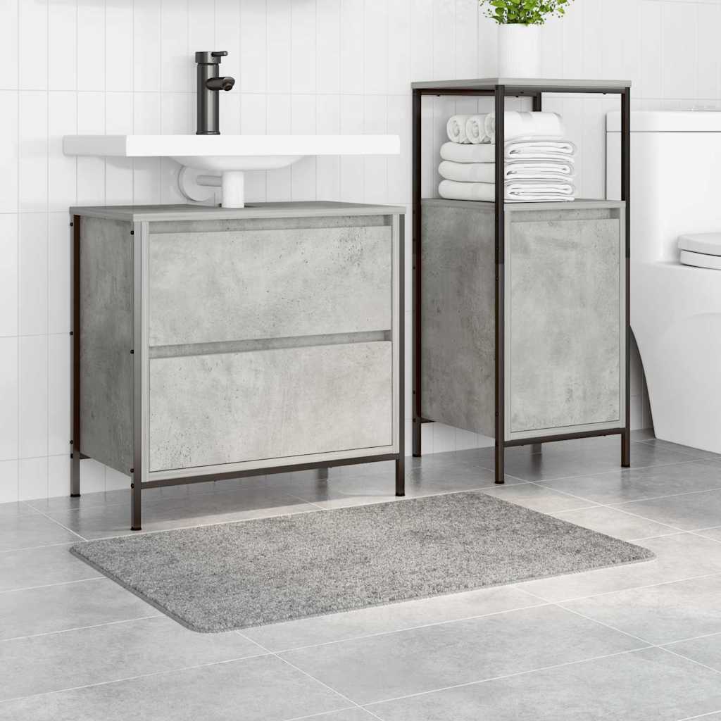 vidaXL Anti-slip Bath Mat Grey 60 x 90 cm PP