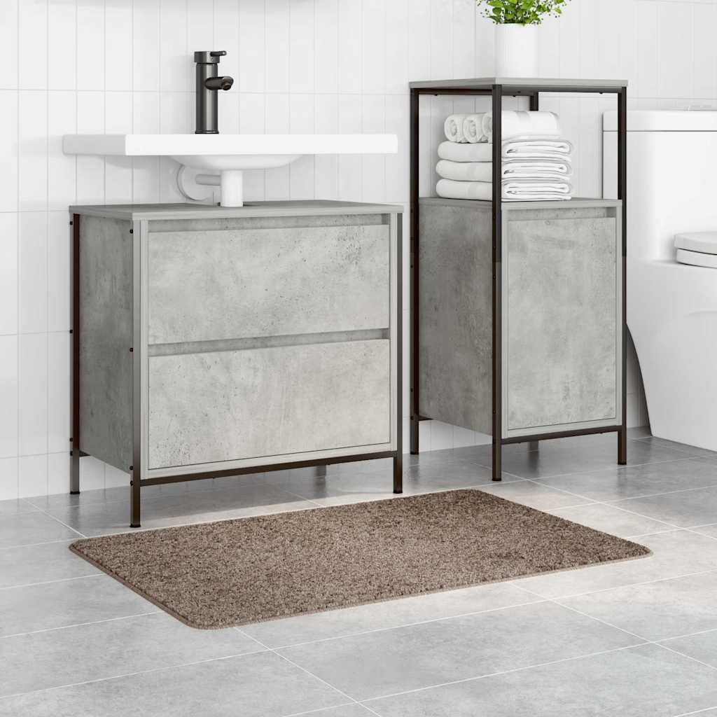 vidaXL Anti-slip Bath Mat Brown 60 x 90 cm PP